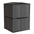 ARTPLAST - Abri de Jardin Extérieur 5500L Gris Anthracite - Polypropylène 151x208x200 - Cabanon de jardin Plancher intégré ARTPLAST - vignette