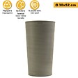 ARTPLAST - Pot de Fleurs Conique Gris Ø30cm H52cm - Pot de Fleurs Haut en Plastique Recyclé - Design Italien ARTPLAST - vignette