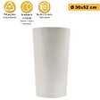 ARTPLAST - Pot de Fleurs Conique Gris Clair Ø30cm H52cm - Pot de Fleurs Haut en Plastique Recyclé - Design Italien ARTPLAST - vignette