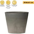 ARTPLAST - Pot de Fleur Gris 70L Ø50cm H47cm - Jardinière Extérieure Balcon Terrasse Jardin ARTPLAST - vignette