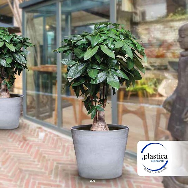 ARTPLAST - Pot de Fleur Gris 70L Ø50cm H47cm - Jardinière Extérieure Balcon Terrasse Jardin ARTPLAST - large