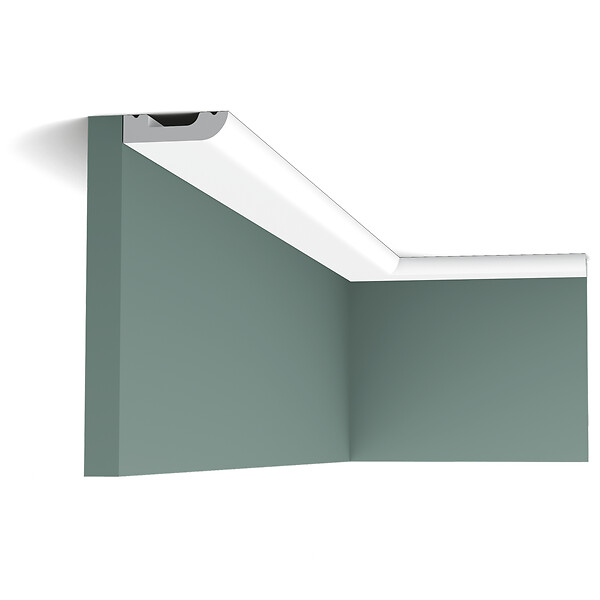 ORAC DECOR - SX182 CASCADE Moulure multifonctionnelle Orac Decor Axxent - 5x1,3cm (h x p) plinthe décorative Carton 8 pièces - large