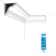 ORAC DECOR - Pack 10 mètres Corniches Plafond CX123 avec colle - Orac x Cimaises-et-plus - 8 x 8 x 200cm (h x p x L) - moulure décorative polymère - vignette