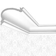 SANS - Corniche Multifonction Cimaises et plus C18 - 8,8x12,2x200cm (h x p x L) - moulure décorative polyuréthane - vignette