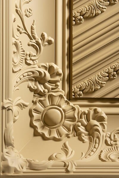 ORAC DECOR - C338B Corniche plafond polyuréthane Orac Decor Luxxus - 18x18x200cm (h x p x L) - moulure décorative Carton complet - large