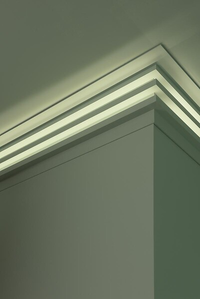 ORAC DECOR - C382 Corniche Plafond Orac Decor -Luxxus - 14x5cm (h x p) Carton 8 pièces - large
