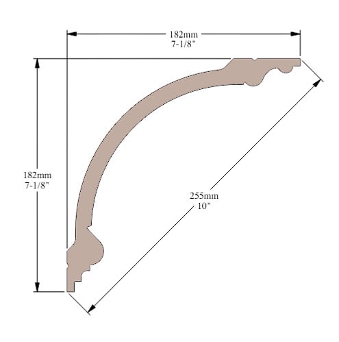 SANS - Corniche plafond Cimaises et plus C17 -18x18x200cm (h x p x L) - moulure décorative polyuréthane - large