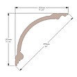 SANS - Corniche plafond Cimaises et plus C17 -18x18x200cm (h x p x L) - moulure décorative polyuréthane - vignette