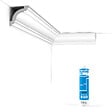 ORAC DECOR - Pack 10 mètres Corniches Plafond CX124 avec colle - Orac x Cimaises-et-plus - 4,9x4,9x200cm (h x p x L) - moulure décorative polymère - vignette