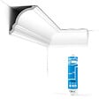 ORAC DECOR - Pack 10 mètres Corniches Plafond CX106 avec colle - Orac x Cimaises-et-plus - 12x12x200cm (h x p x L) - moulure décorative polymère - vignette