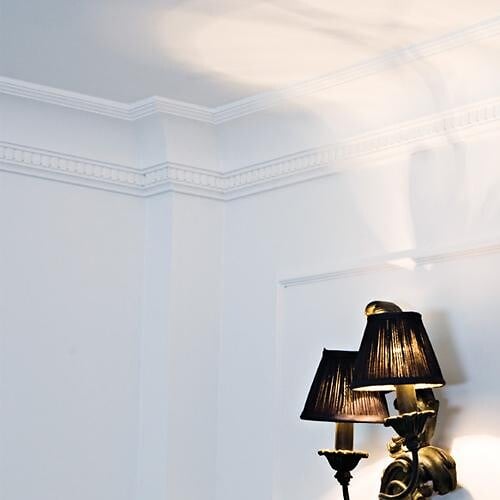 ORAC DECOR - CX107 Corniche plafond Orac Decor - 12x12x200cm (h x p x L) - moulure décorative polymère Pack 2 pièces - large