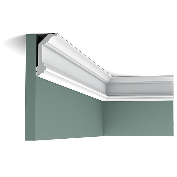 ORAC DECOR - C321 Corniche plafond Orac Decor - 10x5x200cm (h x p x L) - moulure décorative polyuréthane Carton complet - large