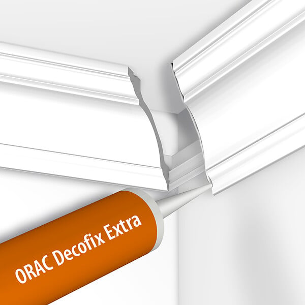 ORAC DECOR - Colle Joint Decofix Ultra FX400 Orac Decor - Joint blanc base polymère pour joint entre profil Carton complet - large