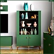OTITEC - Armoire Vitrine - H.150 x L.92 x P.40 cm - SAPIN - vignette