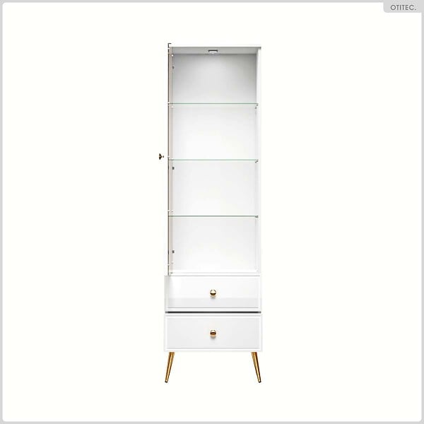 OTITEC - Armoire Vitrine - H.190 x L.55 x P.40 cm - PRESTIGE - large