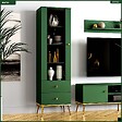 OTITEC - Armoire Vitrine - H.190 x L.55 x P.40 cm - SAPIN - vignette