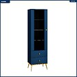 OTITEC - Armoire Vitrine - H.190 x L.55 x P.40 cm - MARIN - vignette