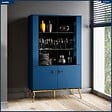 OTITEC - Armoire Vitrine - H.150 x L.92 x P.40 cm - MARIN - vignette