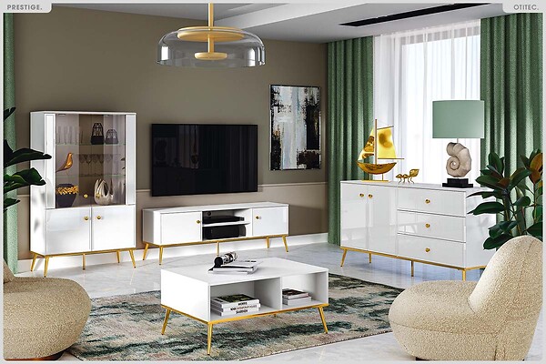 OTITEC - Table Basse - H.42 x L.90 x P.60 cm - PRESTIGE - large