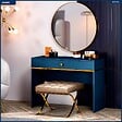OTITEC - Coiffeuse - H.79 x L.100 x P.40 cm - MARIN - vignette