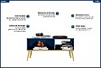 OTITEC - Table Basse - H.42 x L.90 x P.60 cm - MARIN - vignette