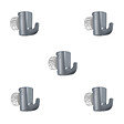 ARTITEQ - Pack de 5 crochets tableau réglables à vis H30 3 kg 2 mm pour cimaise - Accessoire Cimaise Newly - vignette