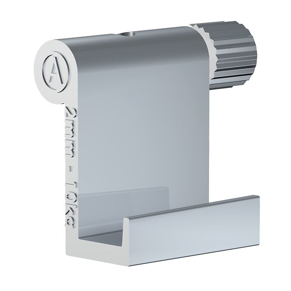 ARTITEQ - Pack de crochets tableau réglables à vis aluminium 10 kg 2 mm - Accessoire Cimaise Artiteq Pack de 5 - large