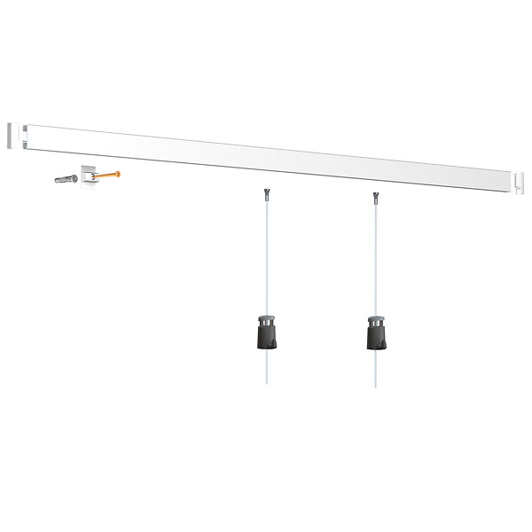 ARTITEQ - Cimaise Box Artiteq Click 150 cm PREMIUM - Kit accrochage tableau 300 cm - large