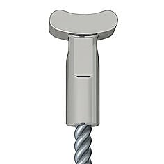ARTITEQ - Pack de 5 câbles en acier + solid slider 2 mm pour cimaise - Accrochage Tableau Artiteq 200 cm - large
