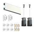 ARTITEQ - Cimaise Box PREMIUM Click Rail 200 cm - Kit tout en un Blanc laqué - vignette