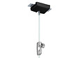ARTITEQ - Kit Pince faux Plafond Noir pour accrochage de tableaux (latéral) - vignette