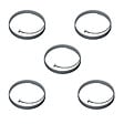 ARTITEQ - Pack de 5 câbles en acier + solid slider 2 mm pour cimaise - Accrochage Tableau Artiteq 100 cm - vignette