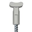 ARTITEQ - Pack de 5 câbles en acier + solid slider 2 mm pour cimaise - Accrochage Tableau Artiteq 100 cm - vignette