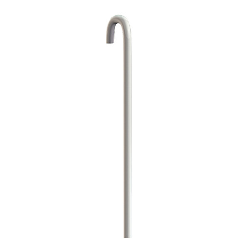 ARTITEQ - Pack 5 tiges métalliques blanches en U 2 mm pour Cimaise - Accessoire Cimaise Artiteq 200 cm - large