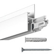 ARTITEQ - Cimaise Gallery-Click Rail R30 Blanc 200cm + clips + vis & chevilles - Cimaise Tableau Newly - vignette