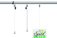 ARTITEQ - Loop Hanger + Câble acier 1 mm 200 cm + crochet - Artiteq - vignette