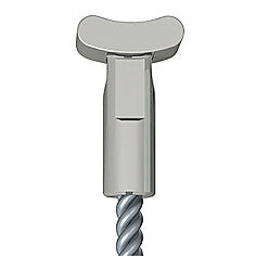 ARTITEQ - Pack de 5 câbles en acier + solid slider 2 mm pour cimaise - Accrochage Tableau Artiteq 150 cm - large