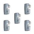ARTITEQ - Pack de 5 crochets réglables à vis H50 pour tableau - 5kg - 2 mm - Accessoire Cimaise Newly - vignette