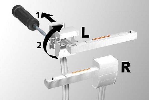 ARTITEQ - Raccord conducteur Pro-Light pour Cimaise Combi Rail - Accessoire Cimaise Tableau - large