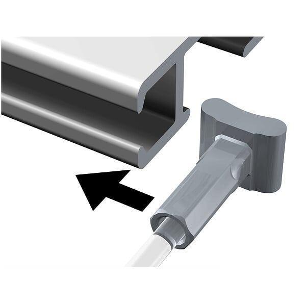 ARTITEQ - Pack de 5 fils perlon transparents + solid slider 2 mm - Accessoire Cimaise Artiteq 100 cm - large