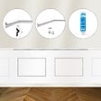 ORAC DECOR - Kit DIY Encadrement Cimaise PX175 + 2 cadres PX201 + colle - Soubassement Orac - vignette