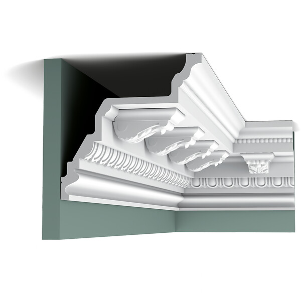 ORAC DECOR - C307A Modillon ornemental Orac Decor - 9,5x4x7,5cm (h x p x L) - moulure décorative polyuréthane Carton complet - large