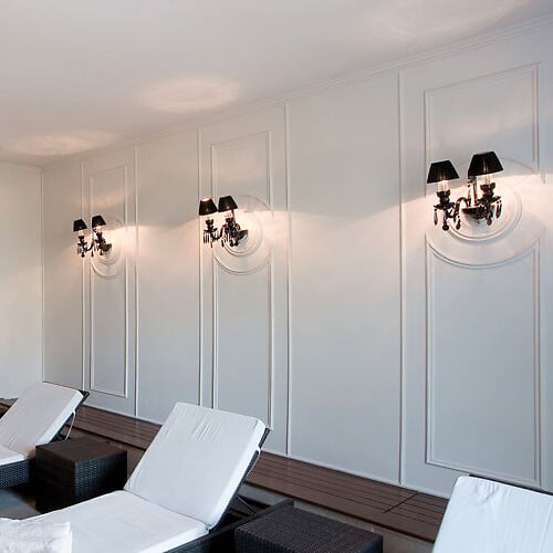 ORAC DECOR - R08 Rosace de plafond Orac Decor ø 38cm - moulure décorative polyuréthane Avec un tube de colle - large
