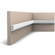 ORAC DECOR - P9050 Cimaise murale Orac Decor - 2,5x1,5x200cm (h x p x L) - moulure décorative polyuréthane Carton 8 pièces - vignette