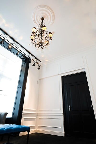 ORAC DECOR - R40 Rosace de plafond Orac Decor ø 74.5cm - moulure décorative polyuréthane Avec un tube de colle - large