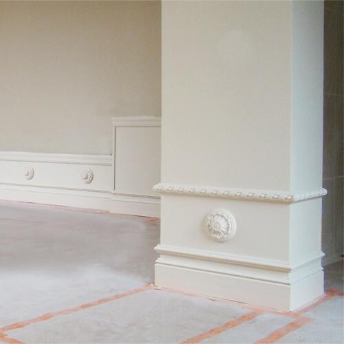 ORAC DECOR - R10 Rosace de plafond Orac Decor ø 15cm - moulure décorative polyuréthane Avec un tube de colle - large