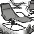 TECTAKE - Chaise longue ergonomique TOULON gris - vignette