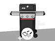 WEBER - Barbecue à gaz Spirit E-310 + Set d'accessoires clipsables - Weber - vignette