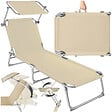 TECTAKE - Transat CHLOÉ beige - vignette