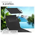 TECTAKE - Lot de 2 transats CHLOE noir - vignette